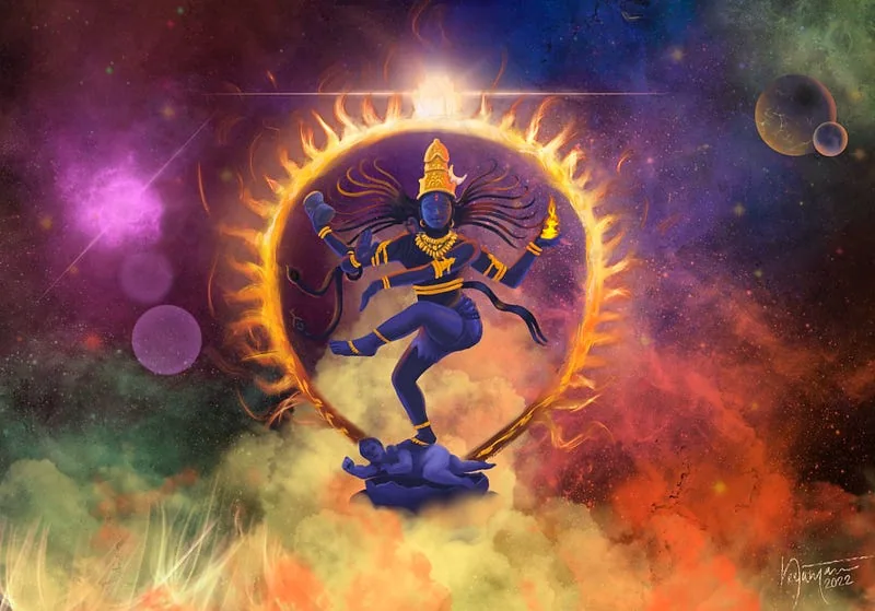 Nataraja, as cosmic Purusha, Image courtesy neelanjans on DeviantArt